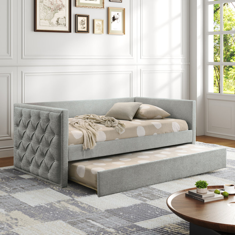 Lit de jour avec couchette moderne Modern, Gris