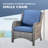 Klodjana Wicker 7 - Person Patio Conversation Set with Cushions-670549155-670549182