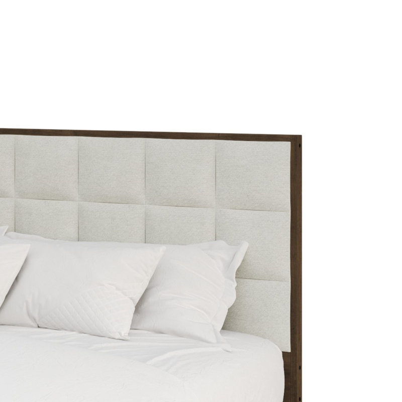 Tashanique Upholstered Platform Bed, Queen, Walnut