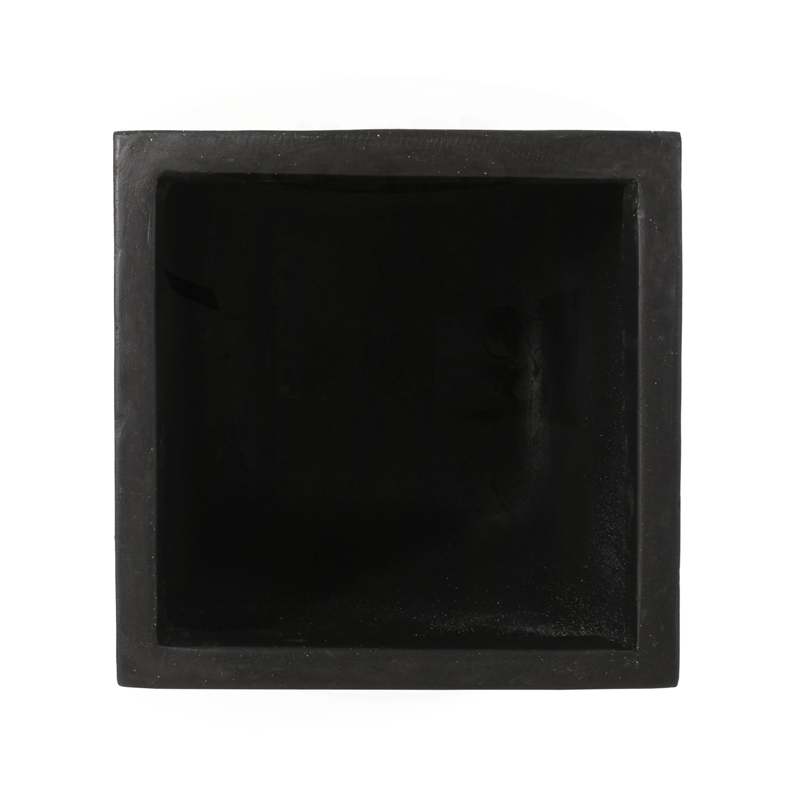 Devi 13" Pot Planter, Matte Black, 1