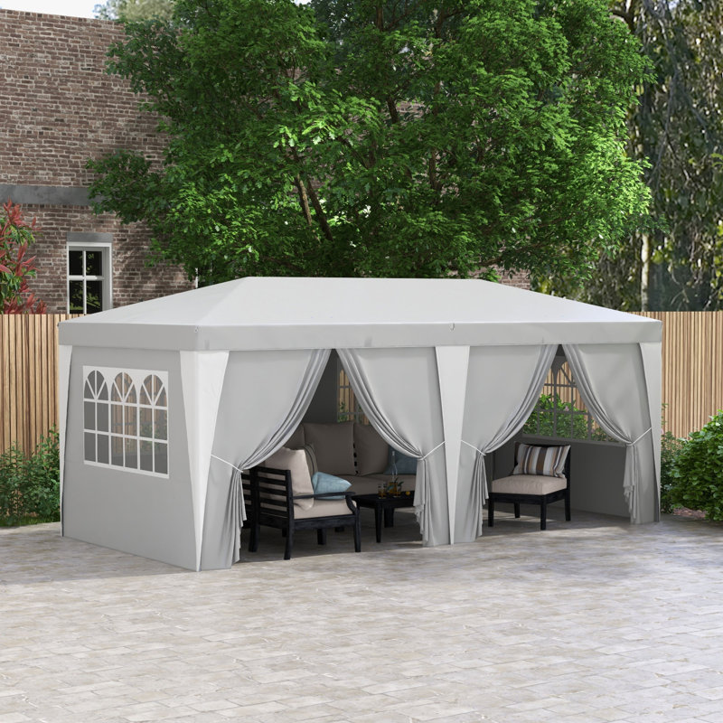 232.25'' W x 117'' D Steel Party Tent