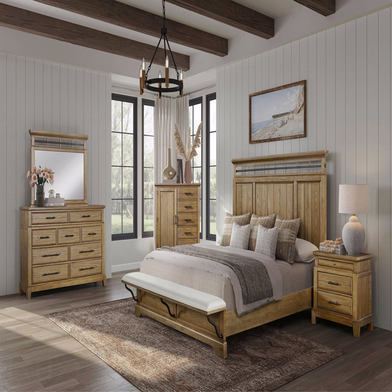 2-Drawer Nightstand W/ Tray