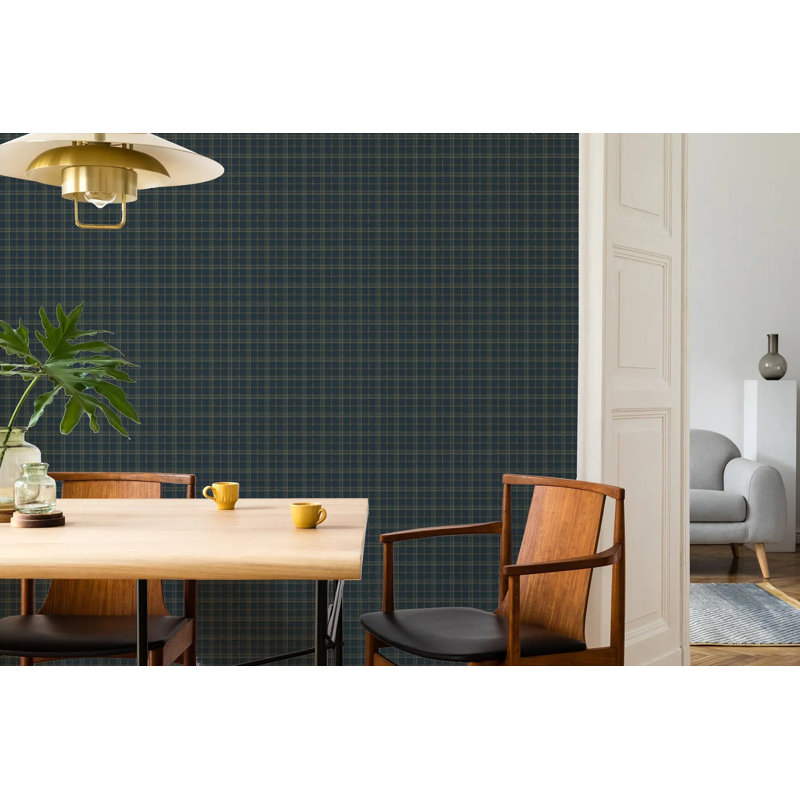 Tideway Small, Gold Night, Faux Grasscloth
