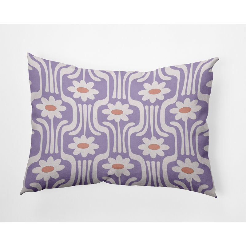 Coussin floral réversible Flower Power, Fleurs de lilas