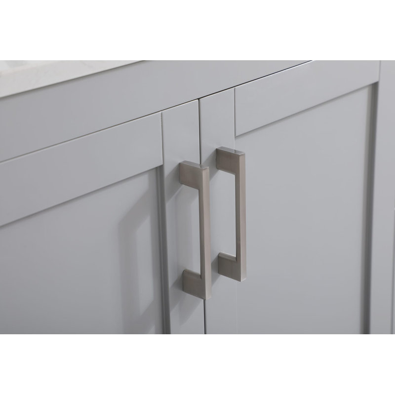 Meuble-lavabo simple l 42 po x P 22 po Scottsbluff, Gris