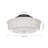White Glass Semi Flush Ceiling Light