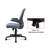 Kyric Ergonomic Mesh Office Chair Mid Back Desk Chairs Soft Seat Flip up Armrest Adjustable Height