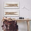 «Minimal Laundry Textespins Brown White Design» par Daphne Polselli, impression sur toile 2 pièces-104069366