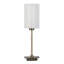 Square Stick Antique Brass Metal Bedside Table Lamp 