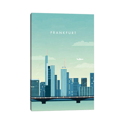Frankfurt 1 Piece Wrapped Canvas Wall Art