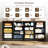 14 Drawer Dresser, 63 in Black Fabric Dresser TV Stand with Power Outlet for 65 70 75 in TV, Long Entertainment Center for Bedroom, Closet, Living Room, Entryway-1845626029