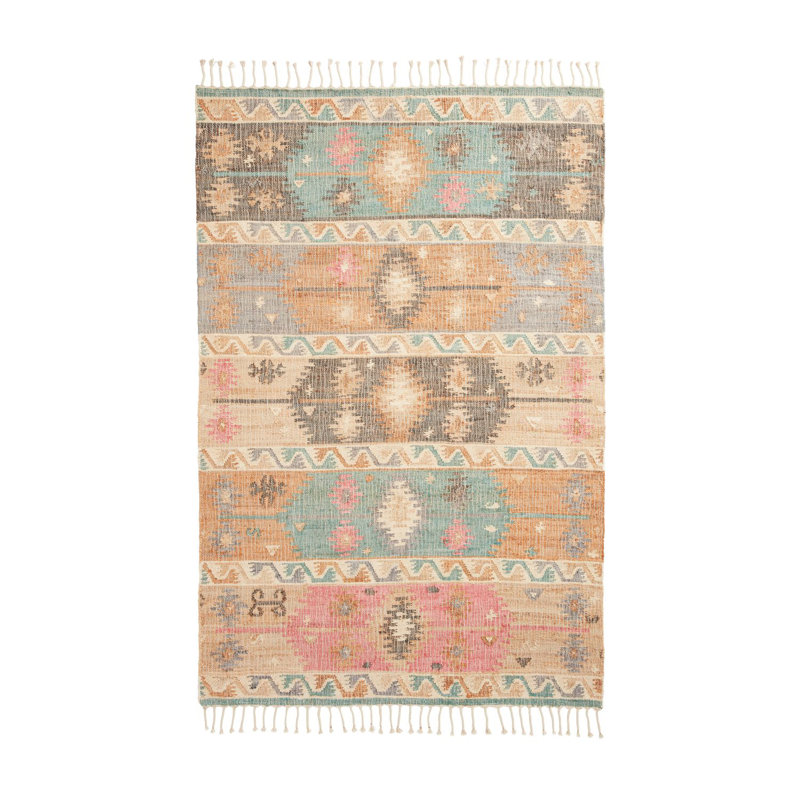 Idiokitas area rug Hand Made Rectangle Multi coloured, Rectangle 150 x 230cm