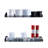 LUGO 24"x12" Garage Wall Shelves, 4 Pack, Black
