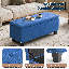 Repose-pieds rembourré en tissu avec banc de rangement Grimstad-222656634