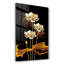 Superbe peinture décorative en verre trempé de 18,1 po x 28,3 po | 100% verre trempé, épaisseur: 0,16 pouce | Impression UV pour des couleurs éclatantes | Art mural parfait pour le salon, la chambre à coucher ou le bureau | Décoration élégante et durable