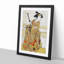 Woman with Samurai Swords by Katsukawa Shunsho - Framed Print-55641599-55641601