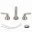 Topcraft Dual-Handle Three-Hole Bathroom Sink Faucet With Pop-Up Drain-123810627