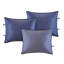 Housse de lit de jour 6 pièces bleu marine - simple, housse de protection de 17 pouces, 3 taies décoratives, 15 pouces, 1 coussin décoratif, rembourrage en coton attrayant avec bourre à motif et coussin-122461294
