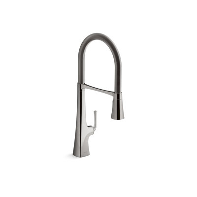Graze Single-Handle Semi-Professional Kitchen Sink Faucet With 24-5/16-In Spout