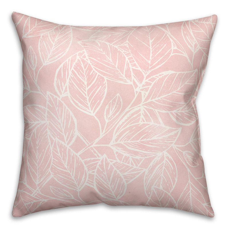 Housse de coussin d'extérieur carré Watercolor Leaf