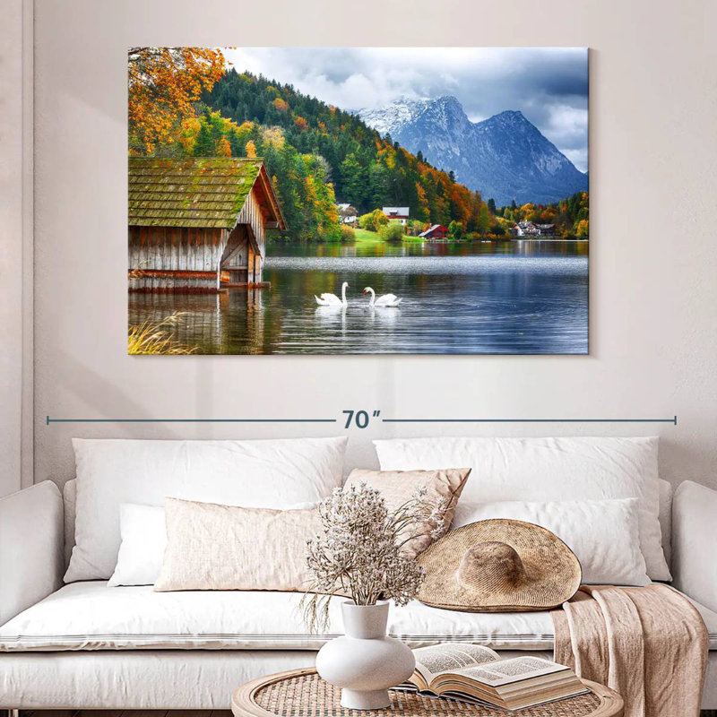 Alvord Grundlsee Swans, H 34 po x l 51 po