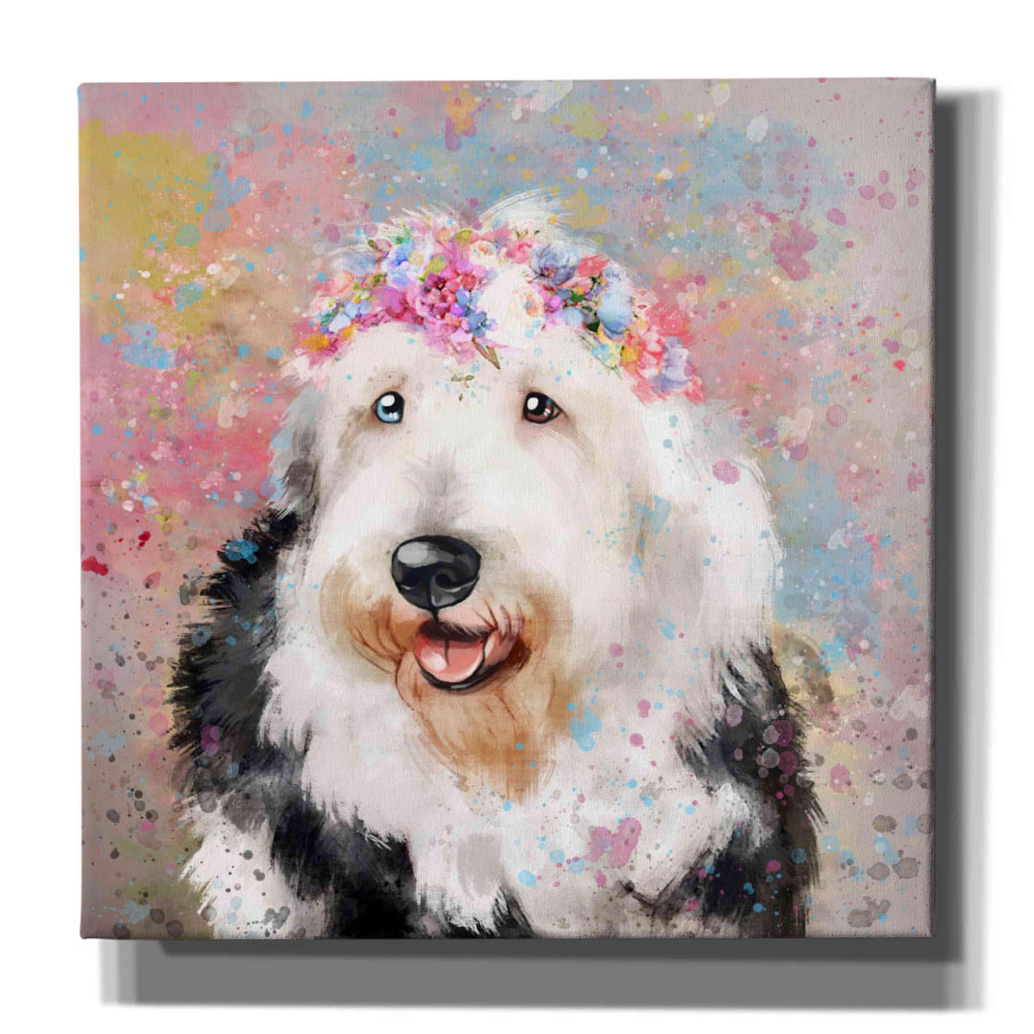 https://assets.wfcdn.com/im/23076830/compr-r85/2241/224142911/flower-crown-old-english-sheepdog-by-furbaby-affiliates-on-canvas-by-furbaby-affiliates-painting.jpg