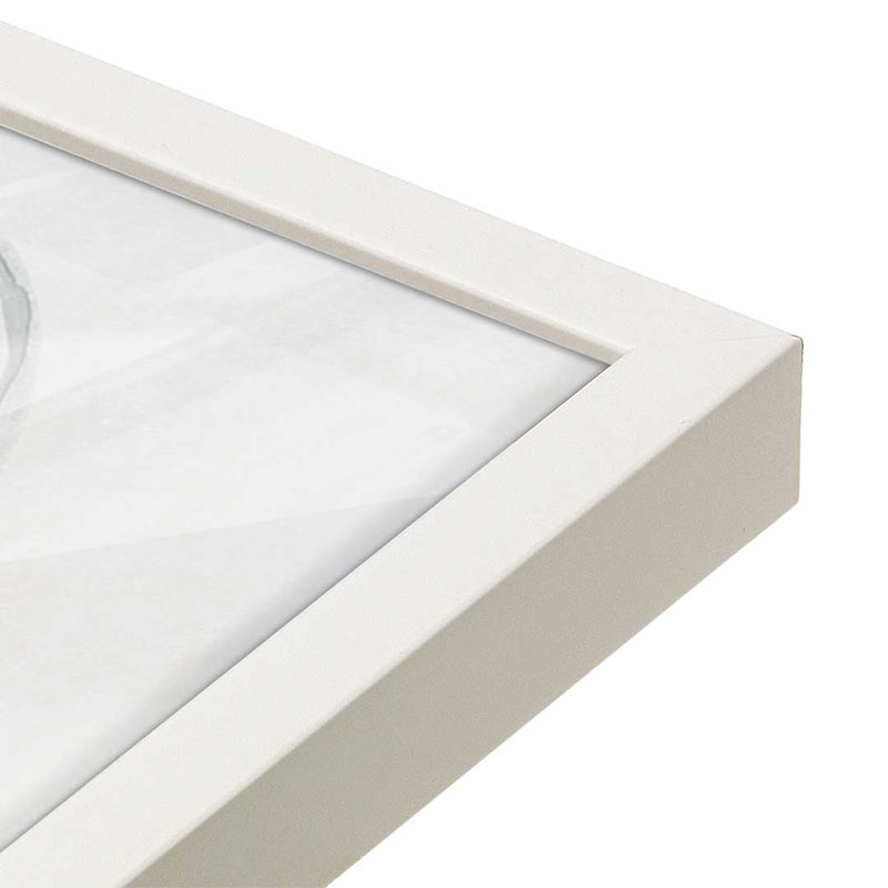 «Granite Turntable II» par June Erica Vess, reproduction d'art sur toile, H 40 po x l 30 po, Blanc