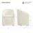Upholstered Dining Chair with Washable Slipcover & Casters-1435114771