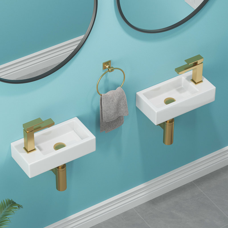HOROW Basin 180mm W Natural Ceramic Sink
