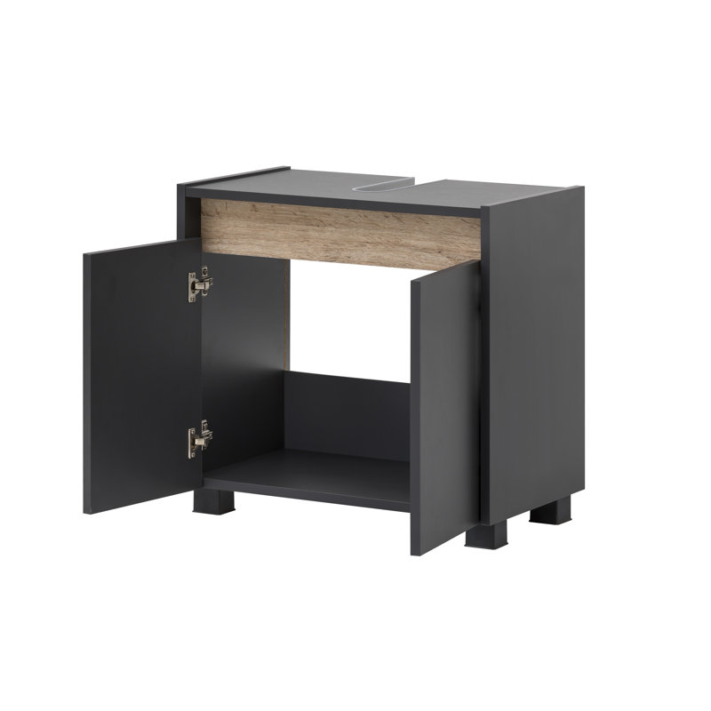 Cosmo 56.9cm Single Bathroom Vanity Base Only, Anthracite