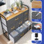 Commode 7 tiroirs gris foncé
