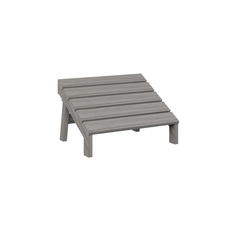 Berlin Gardens Mayhew Tropical Mayhew Adack Folding Footstool, Driftwood Gray