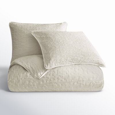 Bloomville Porto Matelassé Abstract Design Classic Chic 3 Piece Duvet Cover Set