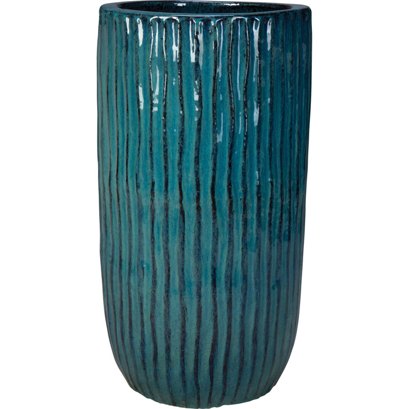 14 in. Tall Boho Vase - Azul