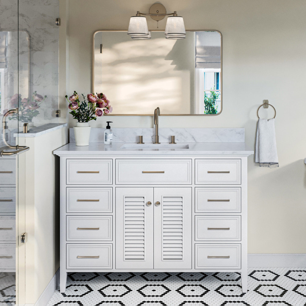 49'' Single Bathroom Vanity, White