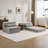 Compression Mahjong Sofa,Convertible Floor Sofa Bed,DIY Boneless Modular Sectional Sofa,No Assembly Required,Circle Fleece Fabric,Oversized 2 Seater With 2 Pillows,Light-Grey-601837316