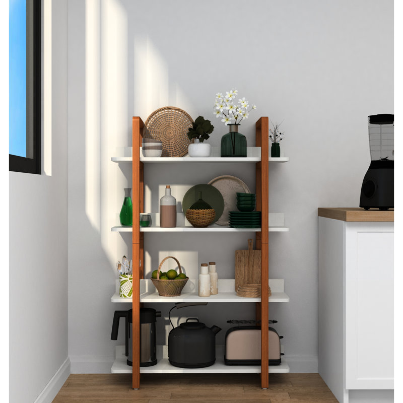 Solid Wood Bookshelf,The Four Layer Multifunctional Open Shelf Can Also Be Used As A Bookshelf Or Plant Rackbookshelf Or Plant Rack