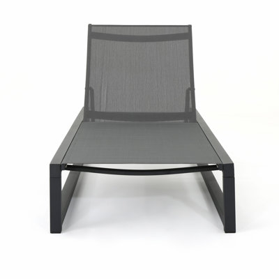 Chaise Lounge, Metal Frame Outdoor Chaise, Modern Patio Chaise Lounge