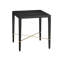 Verona Black Linen End Table