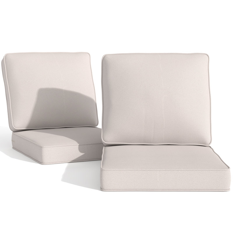 Outdoor Deep Seat Cushions, Beige