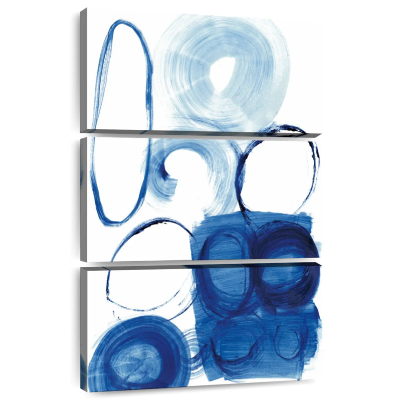 Étude du cercle bleu Avery I, H 32 po x l 20 po
