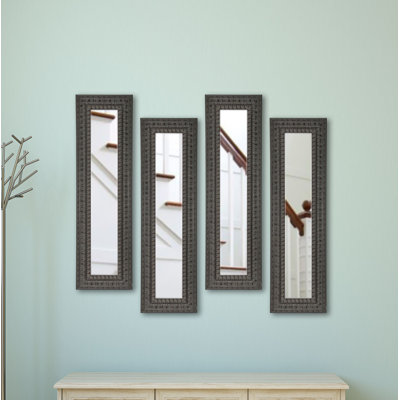 Derrell Wood Flat Wall Mirror