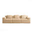 Canapé modulaire sans siège à 3 places - tissu velours côtelé, canapé Cloud, siège très profond, coussins décoratifs-323401620-323401623-323401618