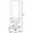 Commercial Rolling Laundry Butler With Wire Storage Rack