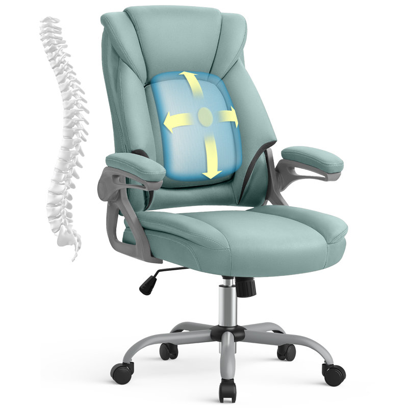 Office Chair with Lumbar Support, Blue