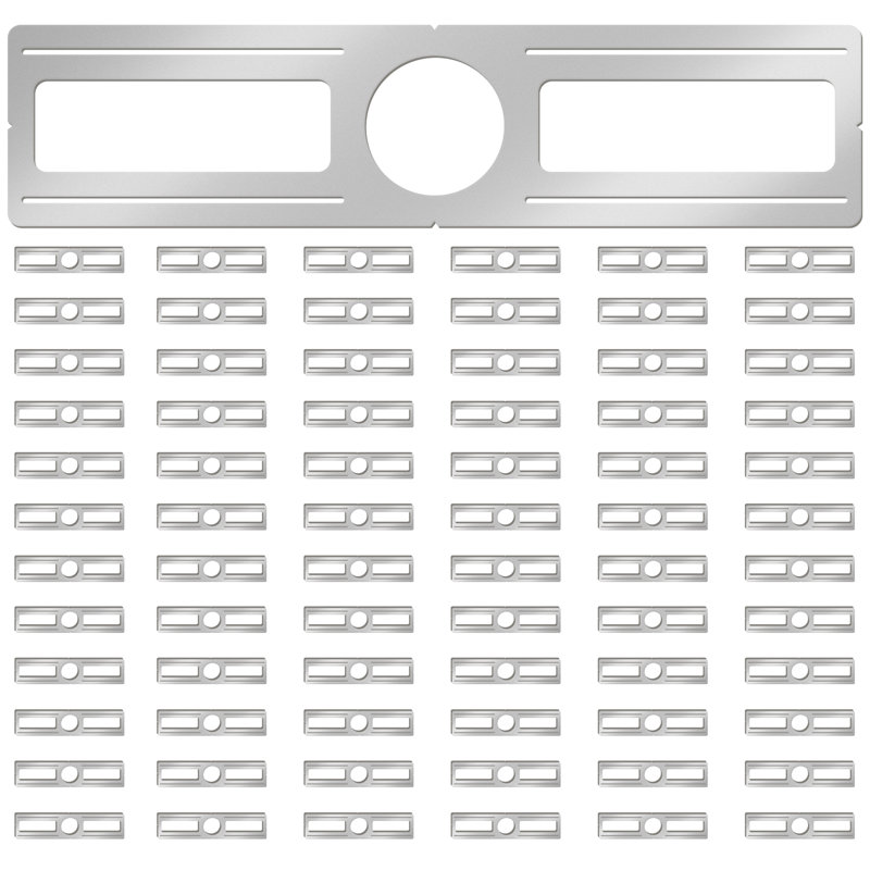 Ensemble de 72 plaques de montage de 4,25 pouces de nouvelle construction, support universel en fonte brute pour lumières encastrées à DEL de 4 pouces, boîte de jonction peu profonde pour projets de rénovation et de plafond