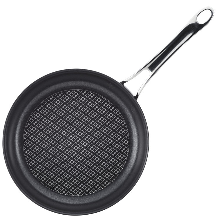 HexClad Hybrid Stainless/Nonstick inside and out Commercial Cookware Fry  Pan, 10-Inch