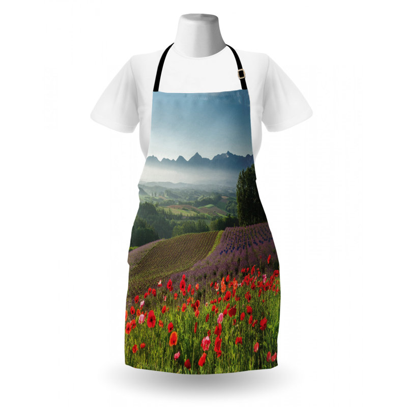 Tablier de jardin à fleurs