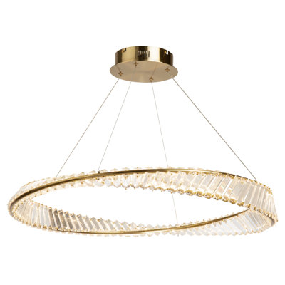 LED Pendant Brushed Brass