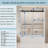 56-60 In. W X 62 In. H Frameless Double Sliding Tub Door, Bypass Tub Shower Door Soft Closing-121060102